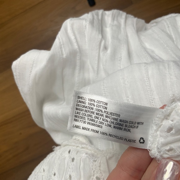 Cat & Jack Long White Dress with Adjustable Straps - Picture 10 of 10